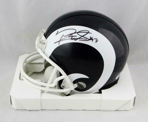 Robert Woods Autographed Los Angeles Rams Mini Helmet- Beckett Auth *Black
