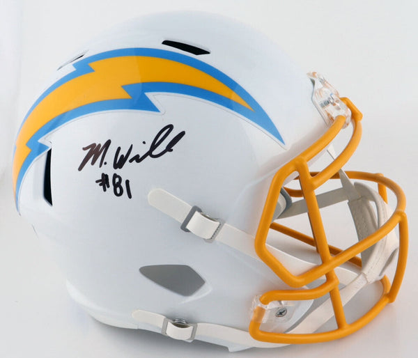 MIKE WILLIAMS SIGNED LOS ANGELES CHARGERS FULL SIZE SPEED HELMET BECKETT