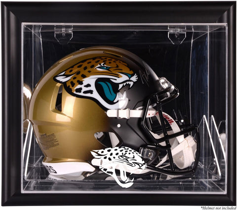 Jacksonville Jaguars Black Framed Wall-Mountable Helmet Case