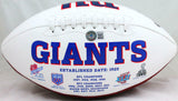Michael Strahan Autographed New York Giants Logo Football-Beckett W Hologram