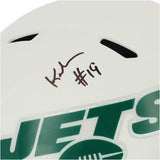 Keyshawn Johnson New York Jets Signed Flat White Alternate Replica Helmet