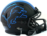 D'Andre Swift Signed Detroit Lions Eclipse Speed Mini Helmet-Fanatics Auth *Blue