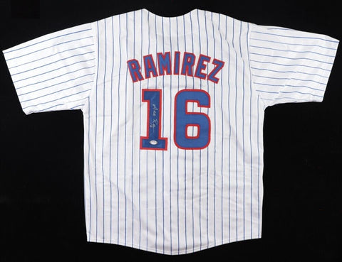 Aramis Ramirez Signed Chicago Cub Pinstriped Home Jersey (PSA COA) 3xAll Star 3B