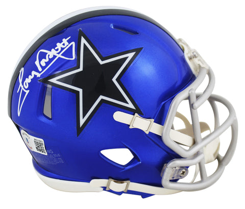 Cowboys Tony Dorsett Authentic Signed Flash Speed Mini Helmet BAS Witnessed