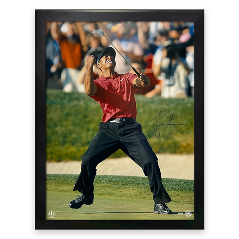 Tiger Woods Signed Autographed Photograph Framed to 30x40 UDA COA