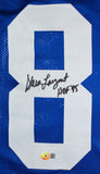 Steve Largent Autographed Blue Pro Style STAT Jersey w/HOF-Beckett W Hologram