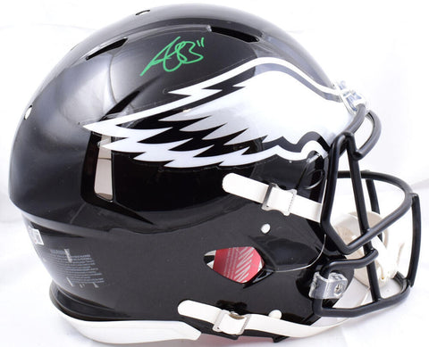 A.J. Brown Autographed Eagles F/S ALT 22 Speed Authentic Helmet-Beckett W Holo