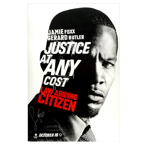 Jamie Foxx Autographed Law Abiding Citizen Original 27x40 Double-Sided Poster