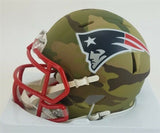 Rodney Harrison Signed New England Patriots Camo Mini Helmet Patriots Alumni COA