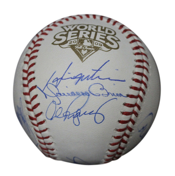 2009 New York Yankees Team Signed World Series Baseball 9 Sigs Steiner 33949