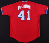 Mark McGwire Signed Team USA Olympic Jersey (MLB Holo & Online Authentics Holo)