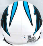 Muhsin Muhammad Autographed Carolina Panthers Lunar Speed Mini Helmet-BAW Holo