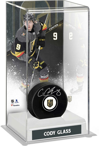 Cody Glass Vegas Golden Knights Deluxe Tall Hockey Puck Case