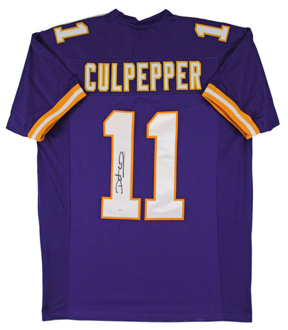 Daunte Culpepper Authentic Signed Purple Pro Style Jersey Autographed JSA Wit