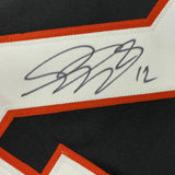 Autographed/Signed SIMON GAGNE Philadelphia Black Hockey Jersey JSA COA Auto