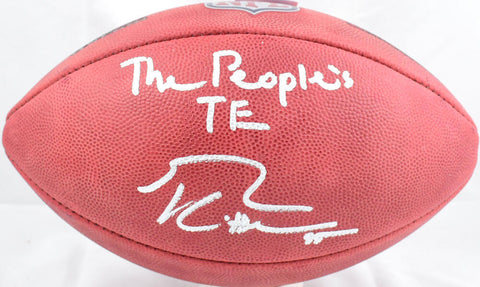 George Kittle Signed NFL Duke Football w/ The People's TE -Beckett W Hologram
