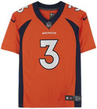 Framed Russell Wilson Denver Broncos Signed Orange Limited Jersey