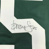 FRAMED Autographed/Signed DORSEY LEVENS 33x42 Green Bay Green Jersey JSA COA