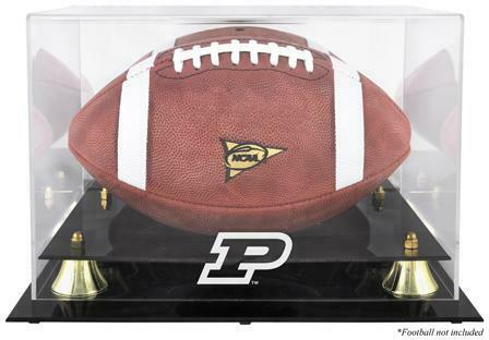 Purdue Boilermakers Golden Classic Team Logo Football Display Case w/Mirror Back