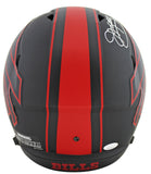 Bills (3) Kelly, Thomas & Reed Signed Eclipse Full Size Speed Rep Helmet JSA Wit