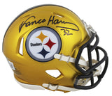 Steelers Franco Harris Signed Flash Speed Mini Helmet BAS Witnessed #WX48977