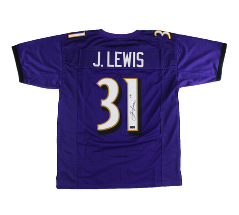 Jamal Lewis Signed Baltimore Custom Purple Jersey