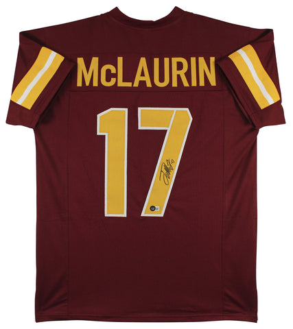 Terry McLaurin Authentic Signed Maroon Alternate Pro Style Jersey BAS Witnessed