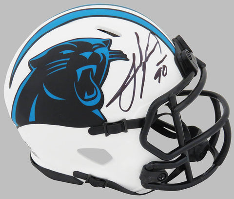 Julius Peppers Signed Panthers Lunar Eclipse Riddell Speed Mini Helmet -(SS COA)