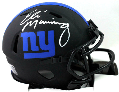 Eli Manning Signed New York Giants Eclipse Speed Mini Helmet - Fanatics Auth