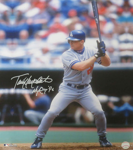Todd Hollandsworth Signed Dodgers Batting 16x20 Photo w/NL ROY 96 - (SS COA)