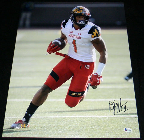 DJ MOORE AUTOGRAPHED SIGNED MARYLAND TERRAPINS 16x20 PHOTO BECKETT