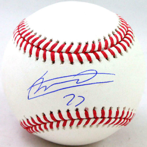 Vladimir Guerrero Jr. Autographed Rawlings OML Baseball- JSA Auth *Blue