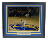 Stephen Curry Signed Framed 16x20 Golden State Warriors Photo BAS LOA