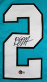 DJ Moore Autographed Teal Pro Style Jersey-Beckett W Hologram *Black