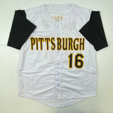 Autographed/Signed Al Oliver Pittsburgh Pirates White Baseball Jersey JSA COA