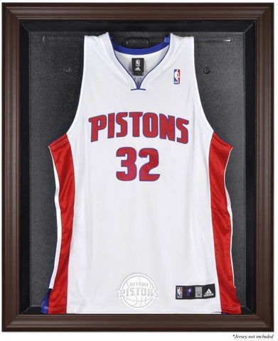 Detroit Pistons (2005-2017) Brown Framed Jersey Display Case