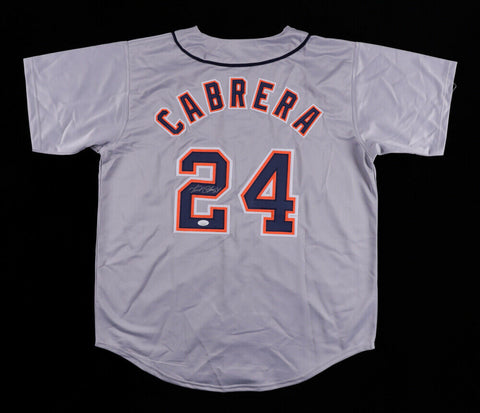 Miguel Cabrera Signed Detroit Tigers Gray Jersey (JSA COA) 2012 AL Triple Crown