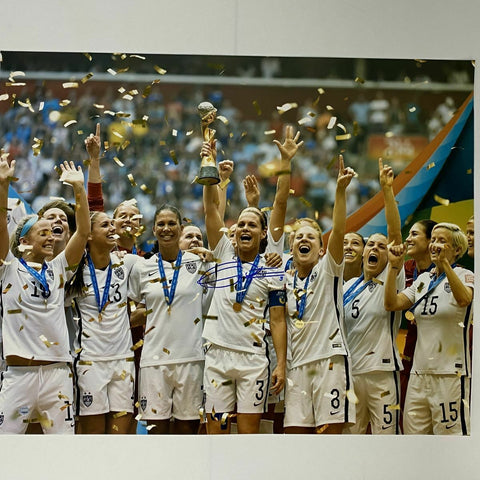 Autographed/Signed CHRISTIE RAMPONE Team USA 16x20 Photo Steiner Sports COA