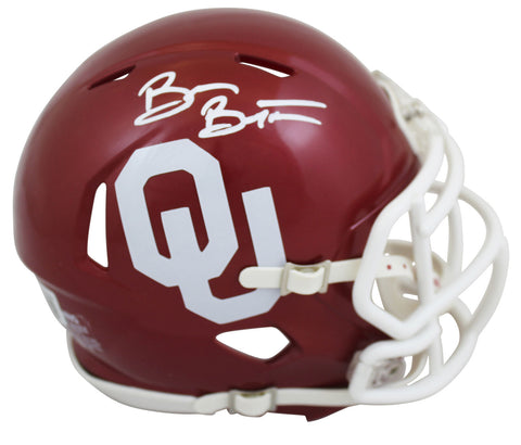 Oklahoma Brian Bosworth Authentic Signed Speed Mini Helmet BAS Witnessed
