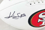 Kwon Alexander Autographed San Francisco 49ers Logo Football - JSA W Auth *Black