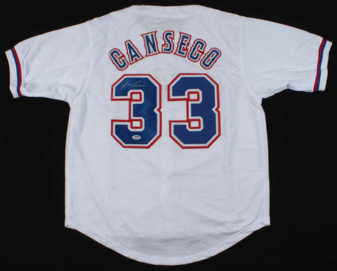 Jose Canseco Signed Texas Rangers Jersey (PSA COA) 6xAll Star / 2xSeries Champ