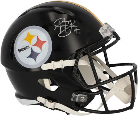 Troy Polamalu Pittsburgh Steelers Autographed Riddell Speed Replica Helmet