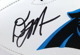 DJ Moore Autographed Carolina Panthers Logo Football - Beckett W Hologram *Black