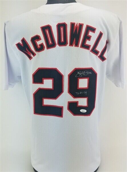 Jack Blackjack McDowell 93 AL Cy Signed Chicago White Sox Jersey