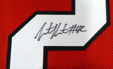 GEORGIA BULLDOGS JUSTIN HOUSTON AUTOGRAPHED SIGNED RED JERSEY BECKETT 178092