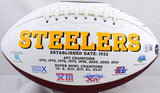 Kordell Stewart Autographed Pittsburgh Steelers Logo Football- Beckett W Holo