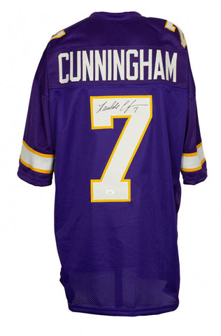 Randall Cunningham Signed Minnesota Vikings Jersey (JSA COA) 4xPro Bowl Q.B.