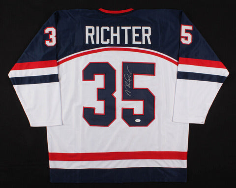 Mike Richter Signed Team USA 2002 Jersey (PSA) 1994 Rangers Stanley Cup Champion