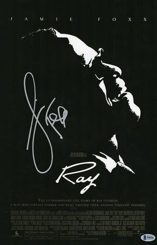 Jamie Foxx Signed Ray 11x17 Movie Poster - (Beckett COA)