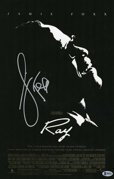 Jamie Foxx Signed Ray 11x17 Movie Poster - (Beckett COA)